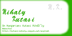mihaly kutasi business card